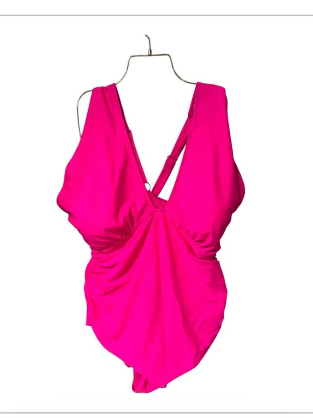 DACI Hot Pink One-Piece tummy control Swimsuit size 24W